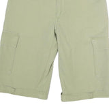 FOLLOW ME Mens Cotton Beige Cargo Shorts L W30 Utility Pockets