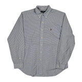 Ralph Lauren Checked Shirt - Large Blue Cotton