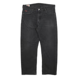 LEE COOPER Mens Black Regular Fit Straight Leg Denim Jeans W38 L30 Classic Style