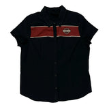 Motorcycles Harley Davidson Short Sleeve Shirt - XL Red Cotton