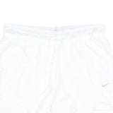 NIKE Womens Shorts White Casual L W30 Activewear Logo Sportswear