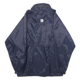 K-WAY Mens Navy Blue Outdoor Jacket M Nylon Plain Zip Casual Rainwear