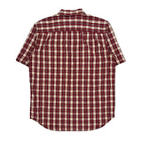 Carhartt Checked Short Sleeve Shirt - Large White Cotton