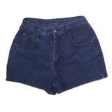 Womens Blue Cotton Denim Casual Shorts L W28 Summer Wear