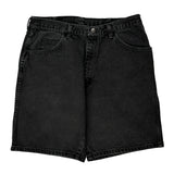 Wrangler Denim Shorts - 33W 9L Black Denim