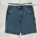 Faded Glory Cargo Carpenter Shorts - 31W 10L Blue Cotton