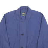 CASUAL LAND Mens Blue Zip Jacket M Polyester Blend Plain Lightweight Casual