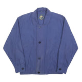 CASUAL LAND Mens Blue Zip Jacket M Polyester Blend Plain Lightweight Casual