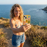 Honey Summer Paradise iPhone 14 Case - Lifestyle photo showing phone case in use