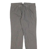 RALPH LAUREN Womens Cotton Blend Grey Regular Straight Trousers W34 L34 Casual