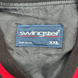 Thunder Swingster Nascar Bomber Jacket - 2XL Gray Cotton Blend