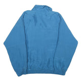 GREAT CAVALIER Womens Blue Silk Zip Jacket XL Woven Classic Style