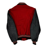 Delong College Varsity Jacket - Medium Black Leather