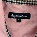 Aquascutum Checked Shirt - Small Pink Cotton