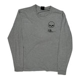 Sturgis Bike Week 2022 Harley Davidson Graphic Long Sleeve T-Shirt - Large Grey Cotton