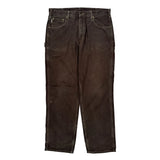 Carhartt Double Knee Carpenter Pants - 36W 34L Brown Cotton
