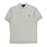 Polo By Ralph Lauren Polo Shirt - Small White Cotton
