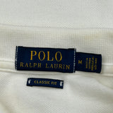 Polo By Ralph Lauren Polo Shirt - Medium White Cotton