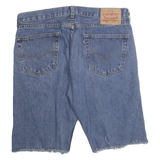 LEVI'S Mens Denim Blue Cut-Off Shorts L W34 Casual Cotton Blend