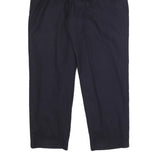 SAG HARBOR Womens Wool Blend Navy Relaxed Tapered Trousers W27 L28 Smart Office