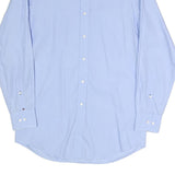 TOMMY HILFIGER Mens Blue Shirt M Classic Fit Cotton Blend Smart Casual