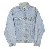 LEE Mens Blue Denim Button Jacket XL Cotton Blend Classic Vintage Style