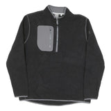 PUMA Mens Black Polyester Blend Pullover Plain Crew Neck Basic Knit 3XL