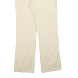 BARBOUR Womens Regular Fit Beige Cotton Blend Trousers W32 L32 Classic Zip