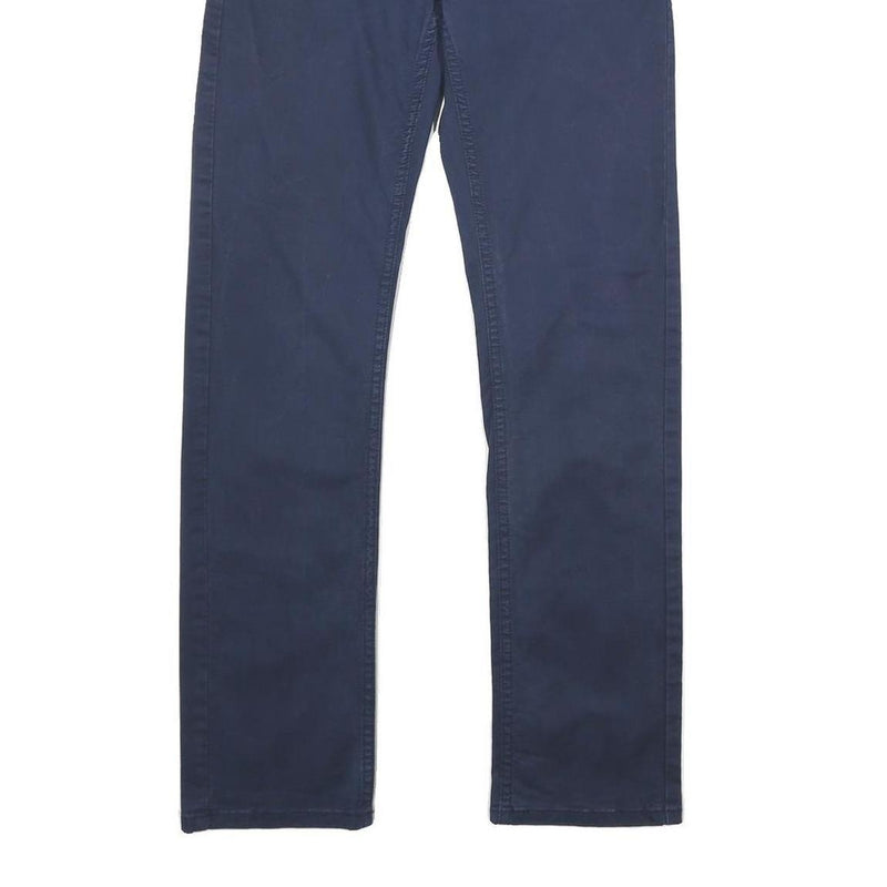 LEVI'S Boys Navy Blue Regular Fit Straight Leg Cotton Blend Trousers W26 L30