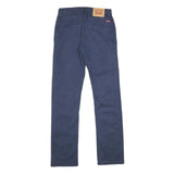 LEVI'S Boys Navy Blue Regular Fit Straight Leg Cotton Blend Trousers W26 L30