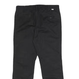 LEVI'S Mens Slim Black Cotton Blend Slim Trousers W31 L30 Classic Zip Closure
