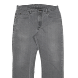 DICKIES Mens Regular Fit Grey Denim Jeans W34 L28 Distressed Zip Closure