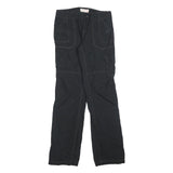 OP Womens Black Regular Fit Straight Leg Polyester Blend Trousers W28 L32 Casual