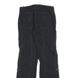 OP Womens Black Regular Fit Straight Leg Polyester Blend Trousers W28 L32 Casual