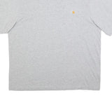 CARHARTT Mens Grey Pocket T-Shirt XL Short Sleeve Crew Neck Casual Cotton Blend