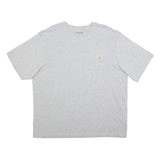 CARHARTT Mens Grey Pocket T-Shirt XL Short Sleeve Crew Neck Casual Cotton Blend