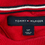 Tommy Hilfiger Striped Sweater - Small Red Cotton