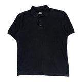 Dickies Polo Shirt - Large Black Cotton Blend