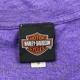 Harley Davidson T-Shirt - Medium Purple Cotton Blend