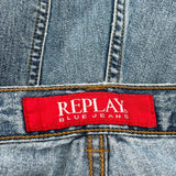 Replay Denim Shorts - 34W 11L Blue Denim