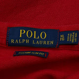 Polo By Ralph Lauren Slim Fit Polo Shirt - XL Red Cotton