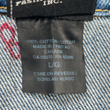 Hollywood Harley Davidson Denim Jacket - Large Blue Cotton