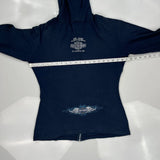 St. Joe Harley-Davidson Harley Davidson Graphic Hoodie - Medium Navy Cotton