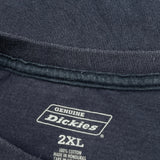Dickies T-Shirt - 2XL Blue Cotton