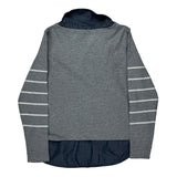 Tommy Hilfiger Striped Sweatshirt - Large Grey Cotton