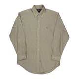 Ralph Lauren Striped Shirt - Medium Beige Cotton