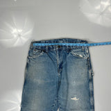 Dickies Double Knee Carpenter Jeans - 34W 30L Blue Cotton