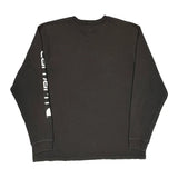 Carhartt Spellout Long Sleeve T-Shirt - Large Black Cotton