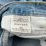 Wrangler Denim Shorts - 30W 8L Blue Cotton