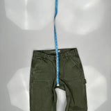 Carhartt Double Knee Carpenter Trousers - 30W 32L Green Cotton